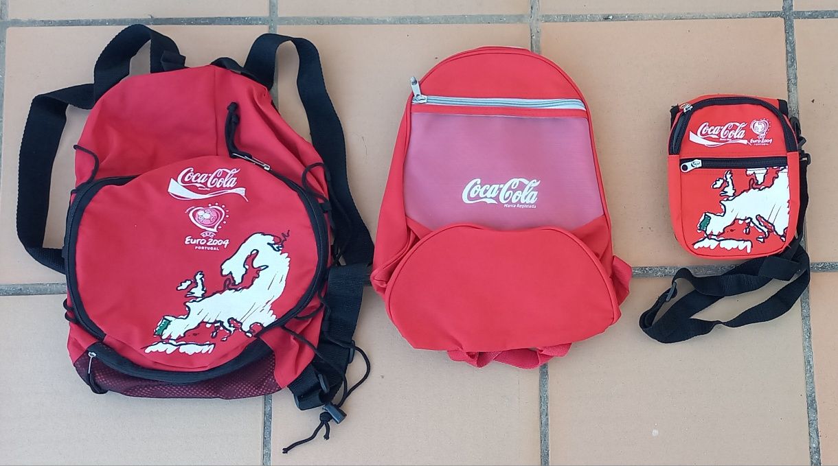 Conjunto de Bolsas da marca Coca-Cola