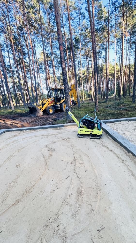 Usługi koparko ładowarką i wywrotką