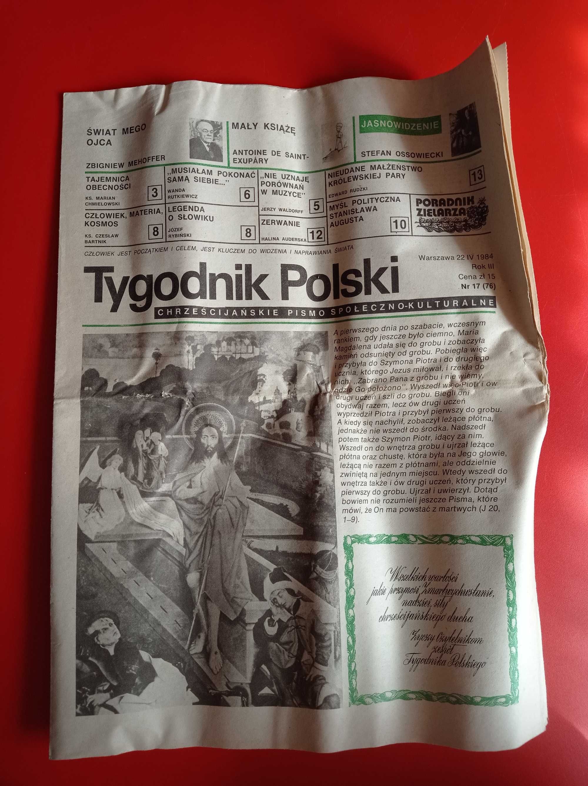 Tygodnik Polski, nr 17/1984, 22 kwietnia 1984