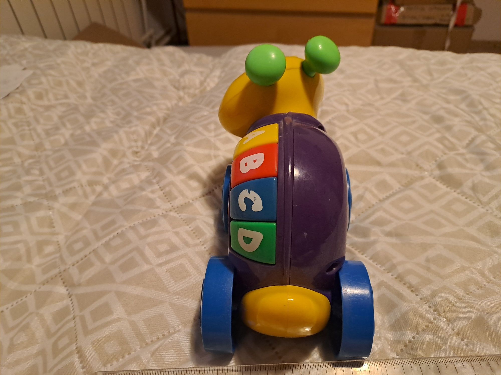 Ślimak fisher price interaktywna Zabawka grajaca