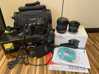 Nikon D3100 + 2 obiektywy Nikkor 18-55 + Samyang Fisheye 8mm