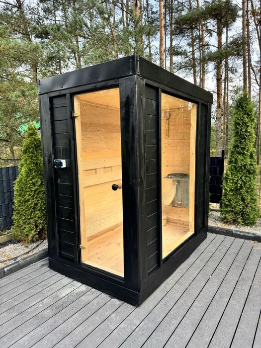 Sauna ogrodowa elektryczna harvia ocieplona