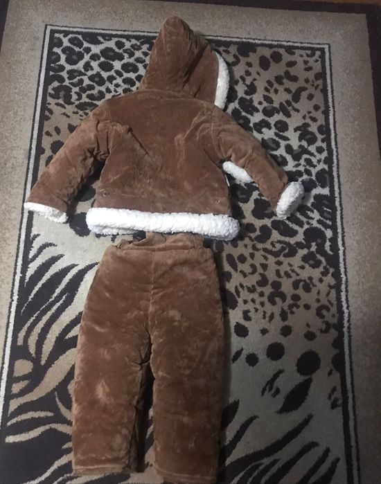 Зимовий дитячий костюм на овчині