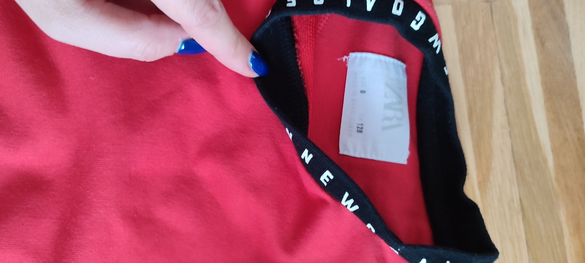 Bluza Zara 128 czerwona