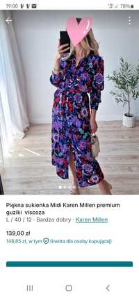 Piękna sukienka Midi Karen Millen