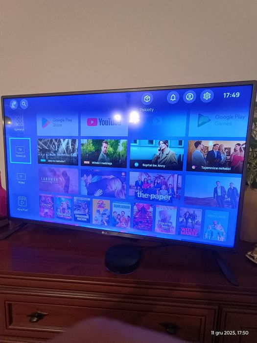 Dekoder Smart TV Play BOX Android Netflix GRY IPTV YouTube HBO Disney+