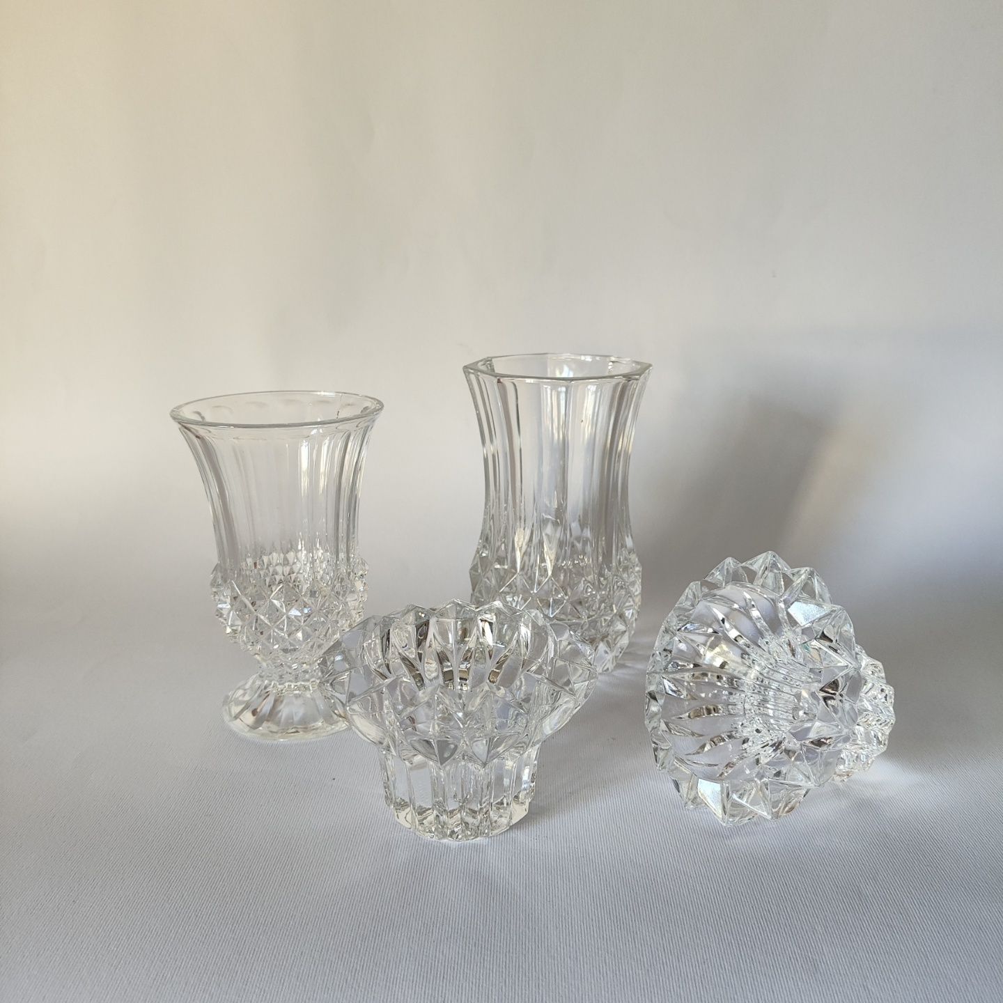 Jarras e castiçais cristal d'Arques