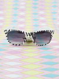 nowe okulary przeciwsłoneczne zebra retro vintage