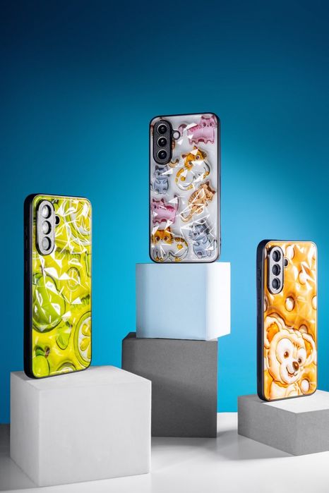 Акція! Чохол дитячий з принтом чехол звірята пончик печиво Samsung A56