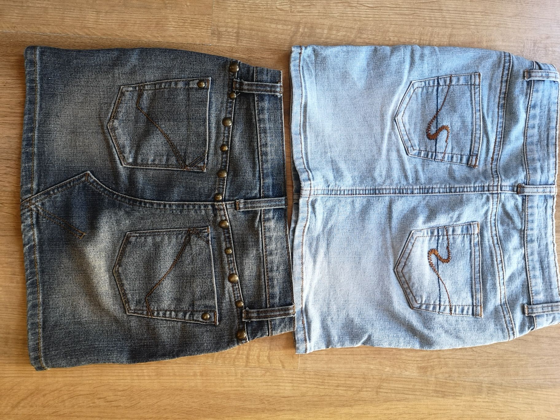 Dwie Spódnice jeansowa 140
