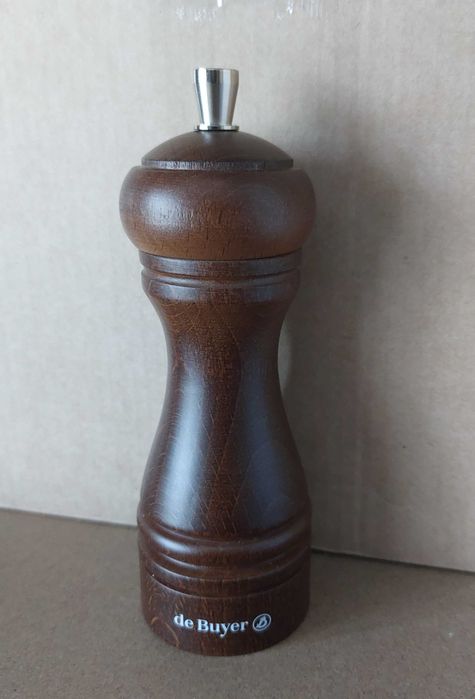 De Buyer Java 14cm Ciemnobrązowy Młynek Do Przypraw Ziół
