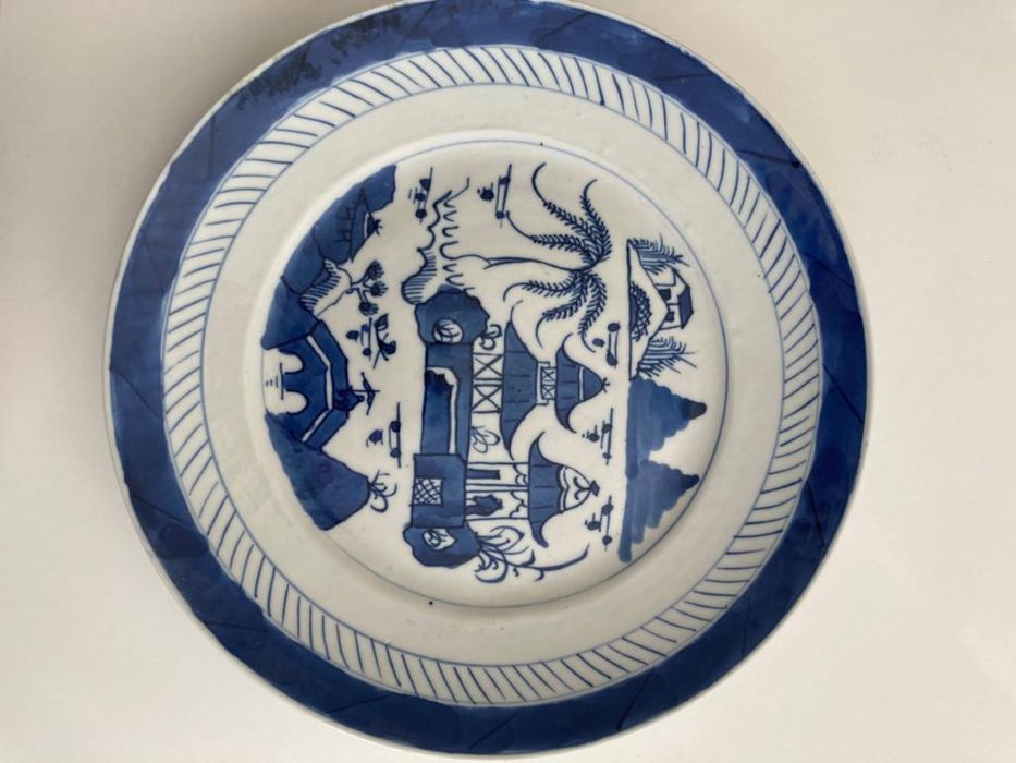 Porcela Chinesa- Prato Cantão Companhia das Índias