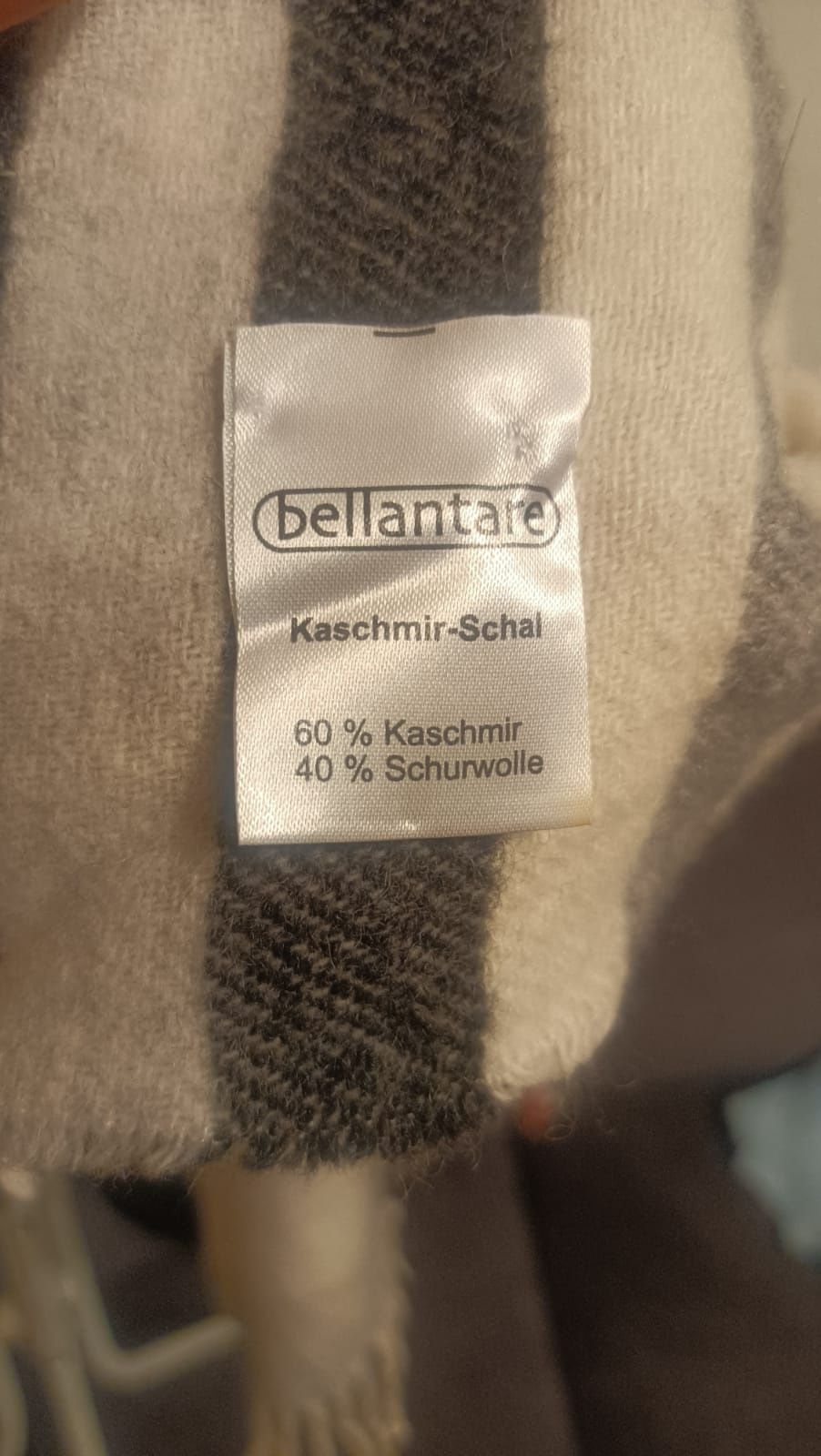 Kaszmirowy szal  w paski"Bellantare"