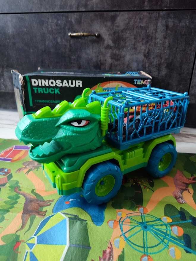 Dino Ciężarówka Tyranozaur z Akcesoriami DUŻA