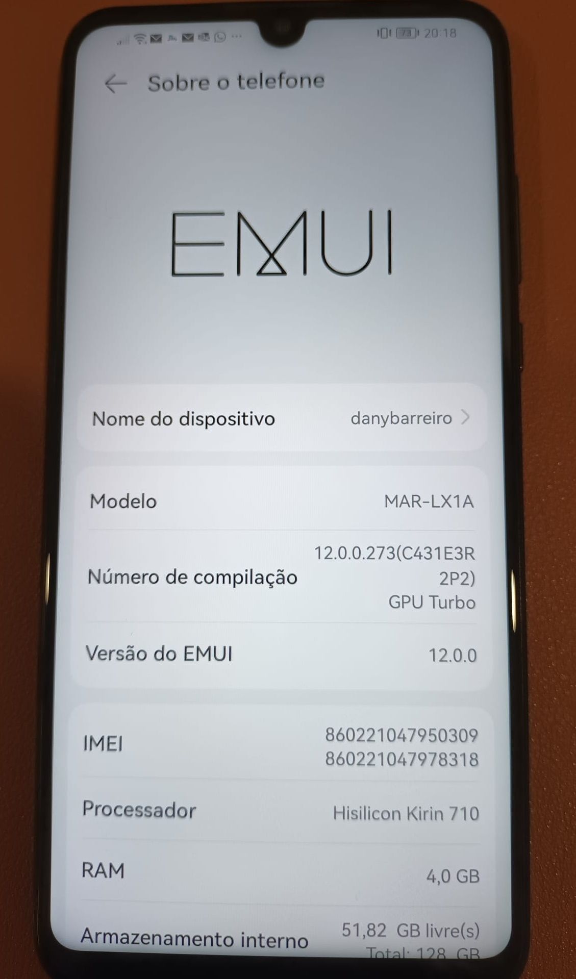 Huawei P30 com capa como novo sem riscos