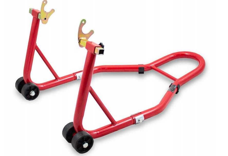 Podnośnik do motocykla, stojak pod wahacz typu V.