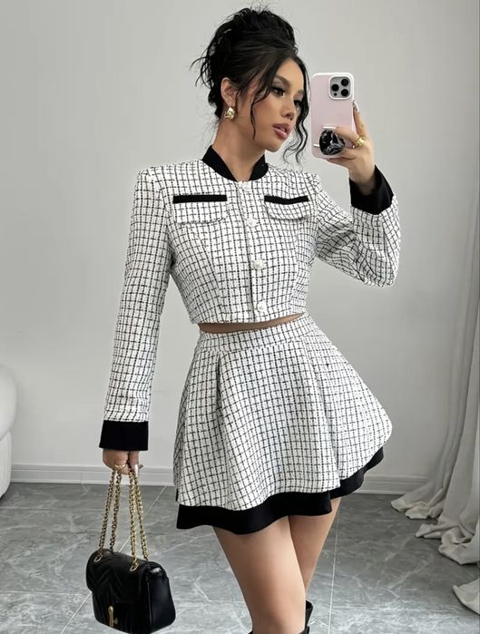 Шикарний жіночій костюм, комплект, костюм юбка жакет, спідниця піджак