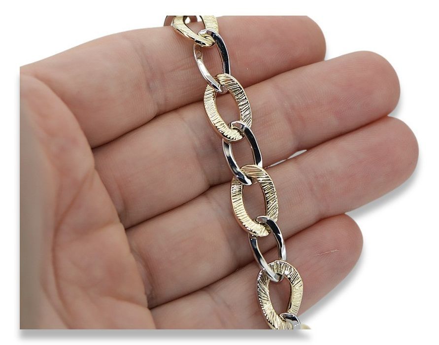 Złota bransoletka 14k 585 włoska Fantazy Pancerka cfb025yw Wrocław