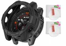 2 X Szkło 9H+ Etui do Garmin Fenix 7X/ 7X Solar