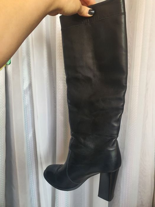 Чоботи високі шкіра, сапоги