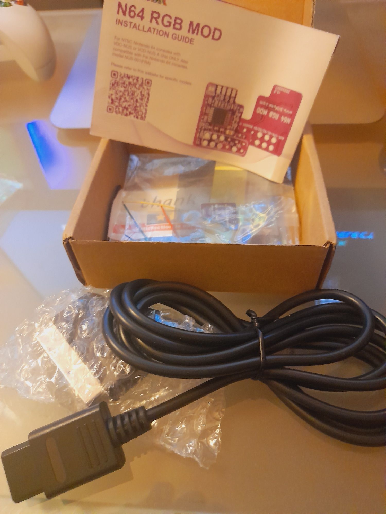 Nintendo 64 - Kit RGB completo c/ cabo Scart RGB