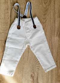 Białe spodnie Mayoral, rozmiar 74