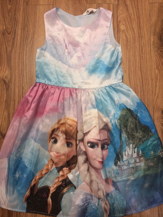 Sukienka ELSA i Anna Kraina Lodu 140 kostium przebranie