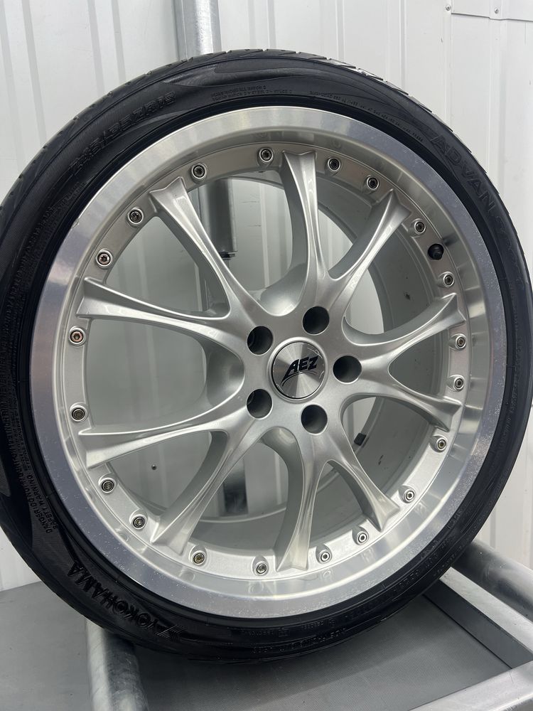 Alufelgi KOMPLET 19 cali 5x112 AEZ VW Golf Audi A3 A4 Skoda Seat Mb