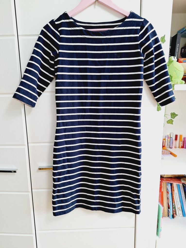 Sukienka premium Gant basic  S w paski marynarska