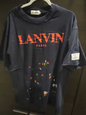 T shirt Lanvin granatowy