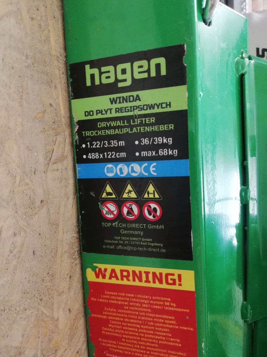 Podnośnik do płyt gk, gipsowo kartonowych, osb. WYNAJEM!!!