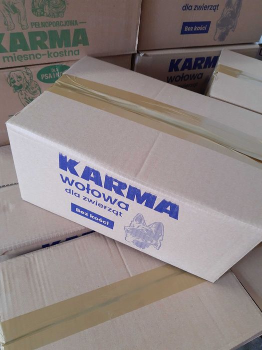 28kg BARF 100% Wołowina 28kg karma dla psa kostki mrożone mięso surowe