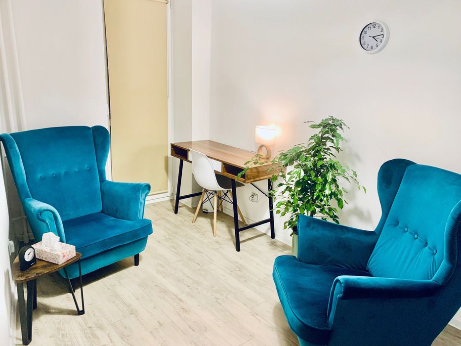 Gabinet dla psychologa/psychoterapeuty/coacha. Terapia. Psychoterapia.