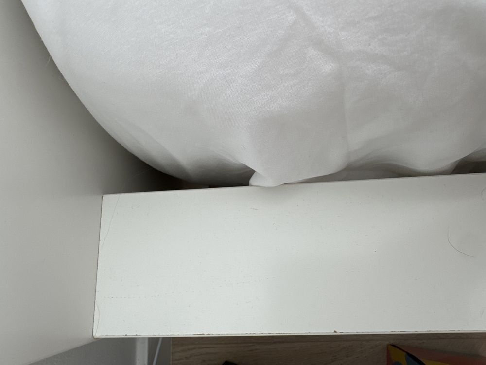 Ikea Malm rama lozka biala 160