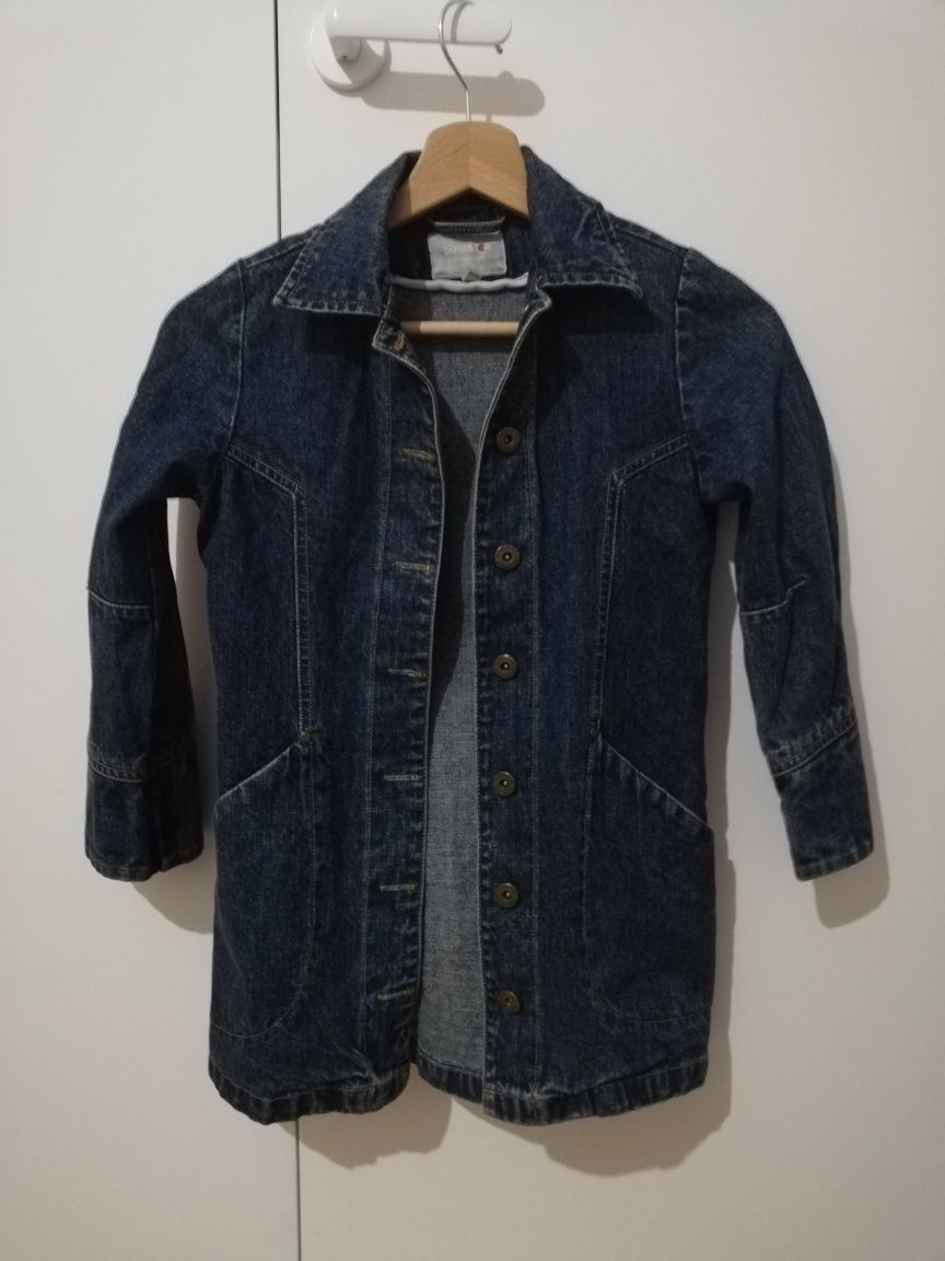 Kurtka/bluza jeansowa H&M dla dziewczynki r 122 dziewczęca