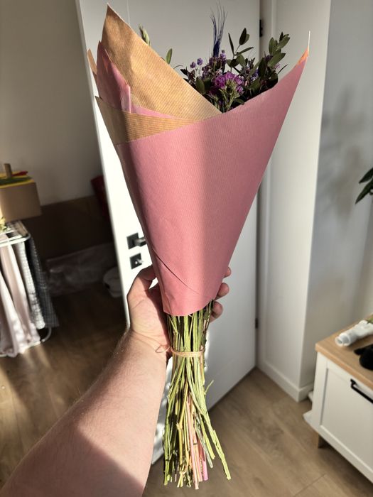 Suszone kwiaty, bukiety