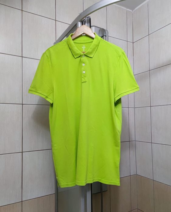 Bluzka letnia polo z krótkim rękawem rękawkiem XL H&M classics hm poló