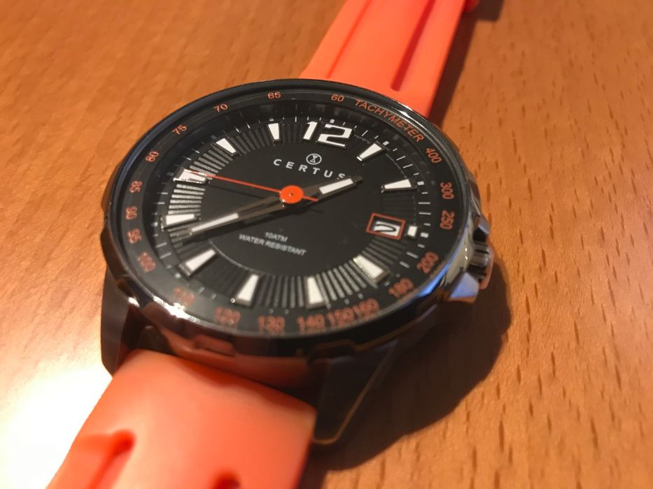 Relógio Homem bracelete Silicone Laranja da marca Certus