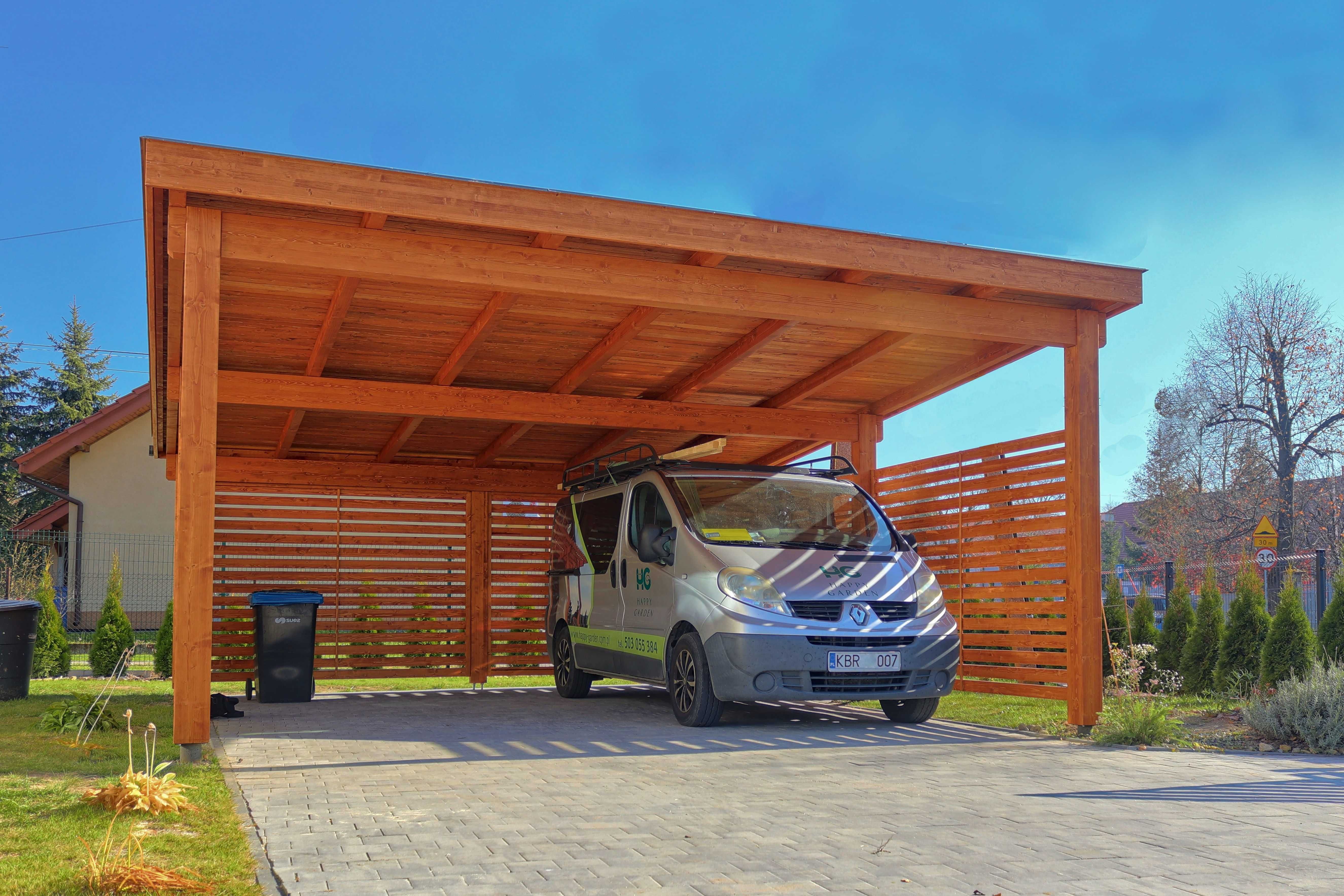 Wiata garażowa Podwójna . Carport + Wizualizacja 3D!+Szybka Realizacja