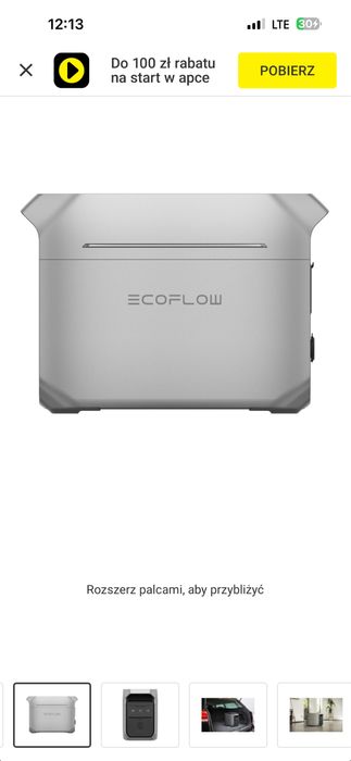 ECOFLOW Delta 3 Plus 1024Wh Bank energii