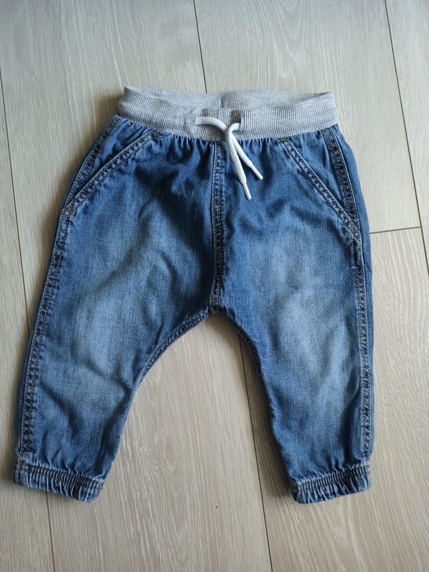 Spodnie jeansy dla chłopca H&M r. 74