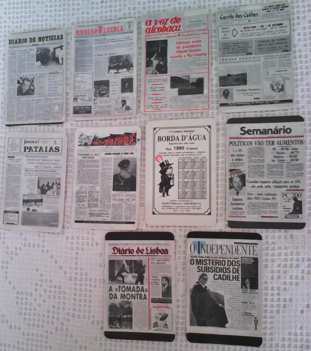 Calendários Jornais/Diários de Portugal - 1991