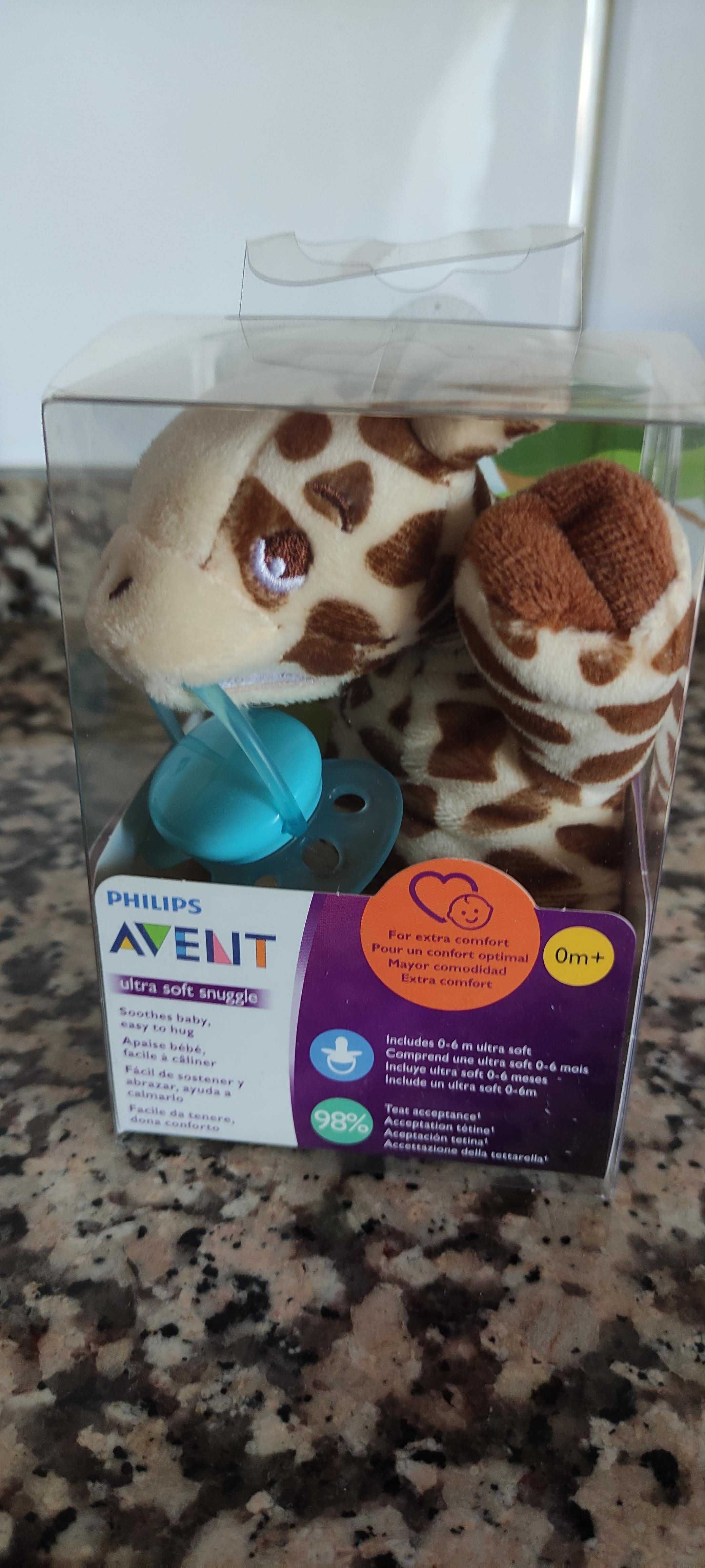 Chupetas Philips Avent Girafa Ultra Soft Snuggle 0+