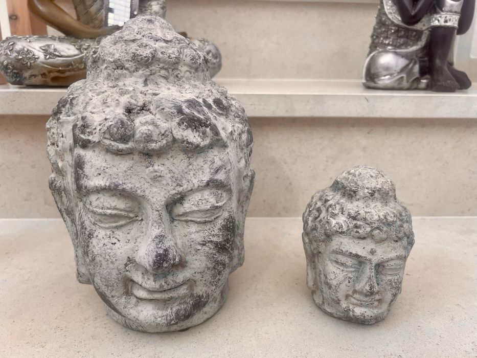 Cabeças de buda decorativas