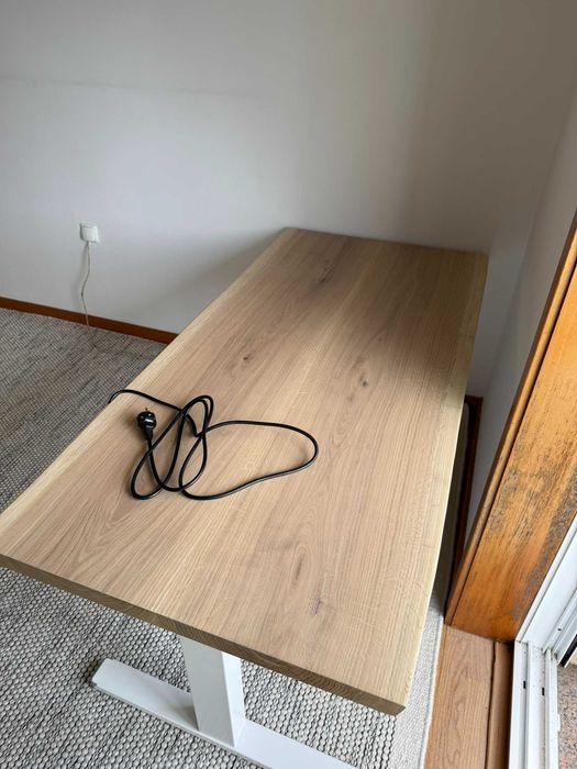 Boho Premium standing desk + Tampo carvalho live edge - 150cm x 70cm