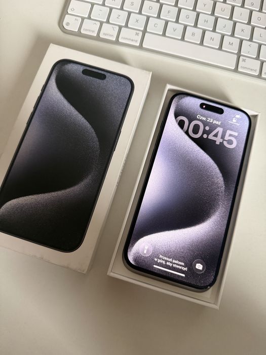 iPhone 15 Pro 128gb Blue Titanium Idealny Bateria 97% od nowości