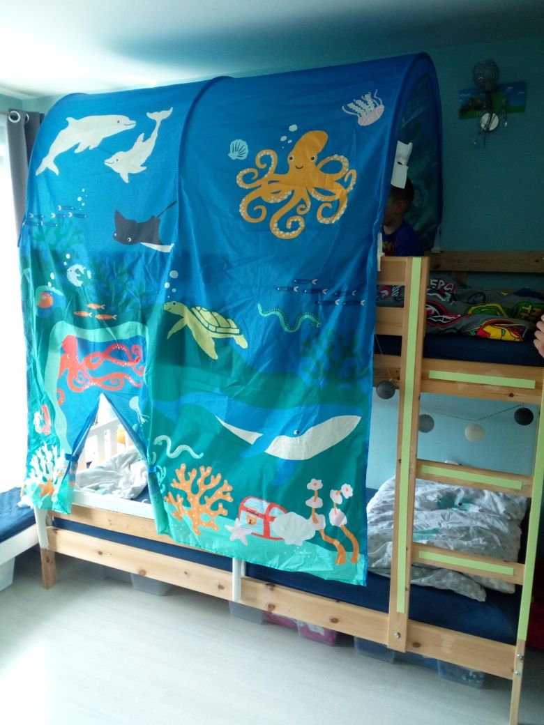 Ikea kura baldachim na łóżko piętrowe ocean