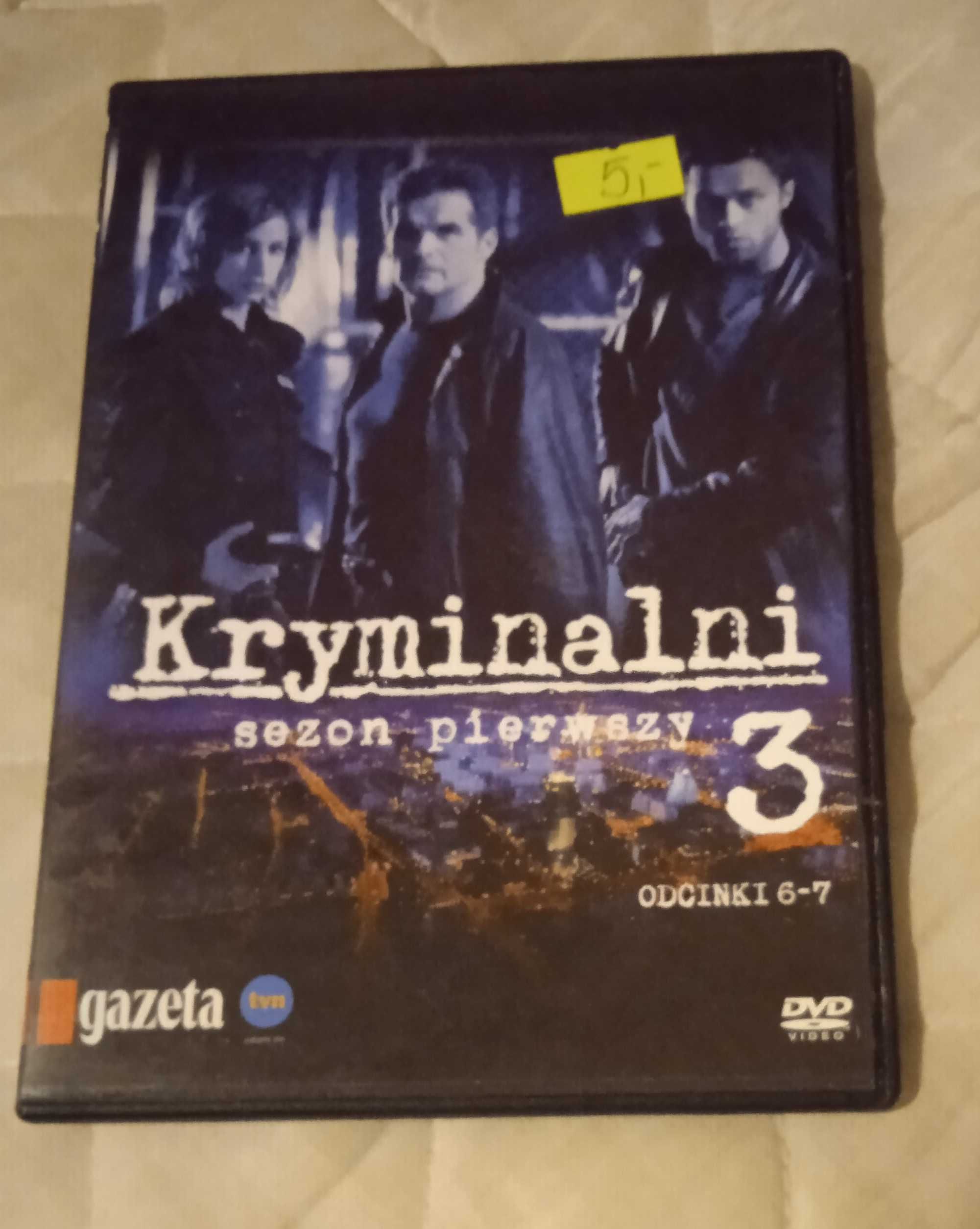 Kryminalni  płyta DVD  sezon pierwszy odcinki 6 i 7