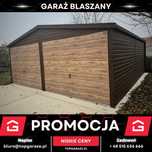 Garaż blaszany garaz drewnopodobny dwustanowiskowy 6x6m PREMIUM