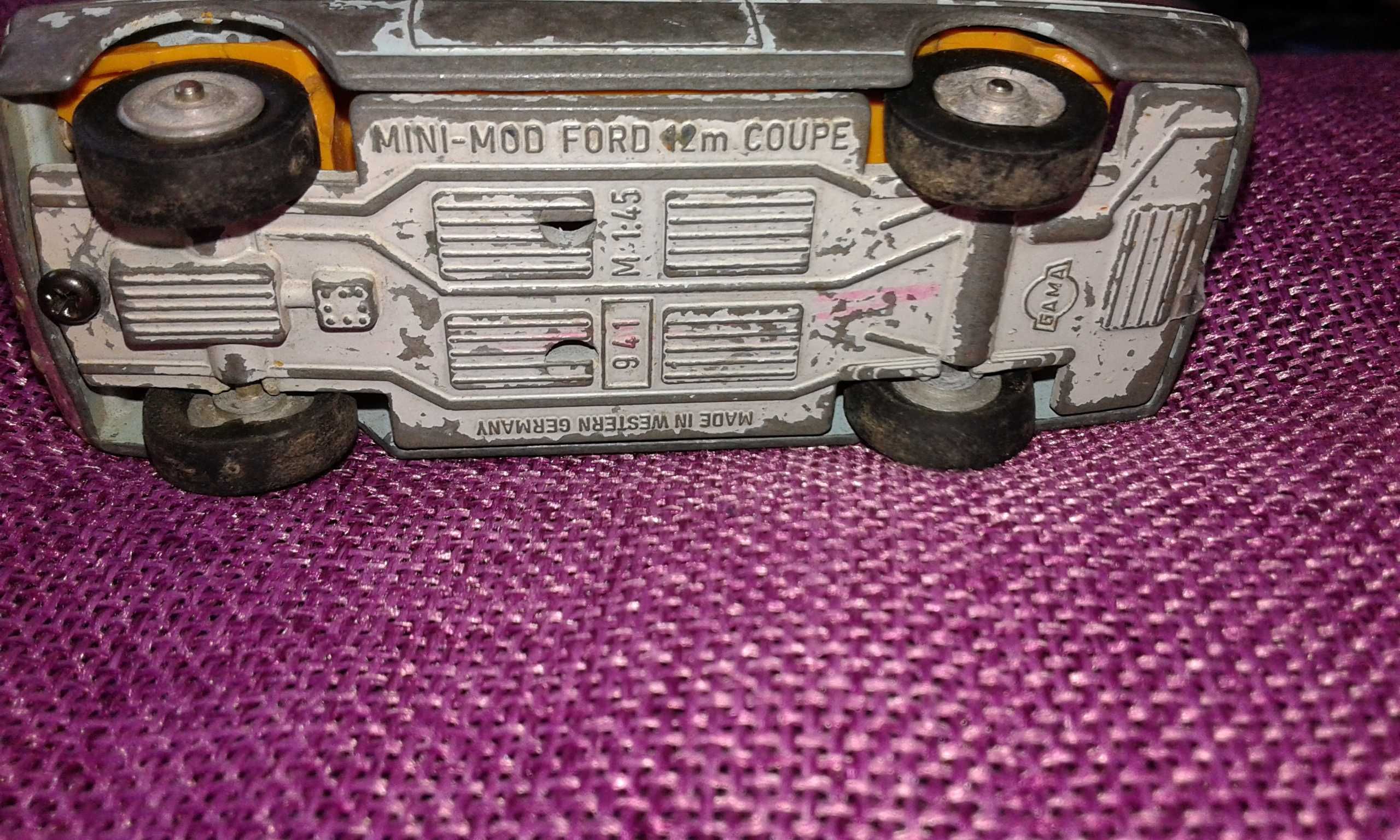 Ford Taunus 12M Coupé, escala 1:45 - GAMA - Anos 50/60 - West Germany